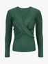 Pull droit cache-coeur - Vert sapin - 1