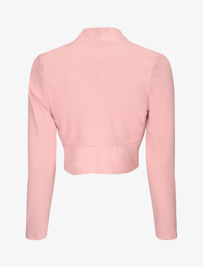 Boléro classique col droit - Rose - 2