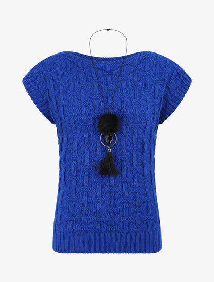 Pull uni sans manches - Bleu électrique - 5
