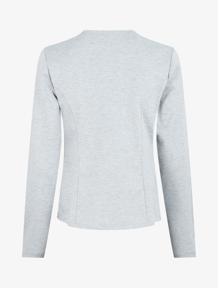 Veste à poches zippées - Gris clair - 2