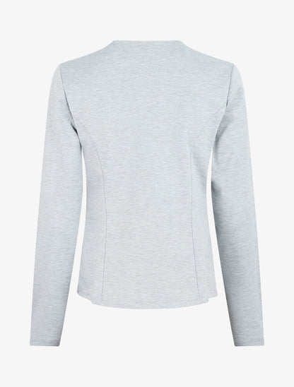 Veste à poches zippées - Gris clair - 2