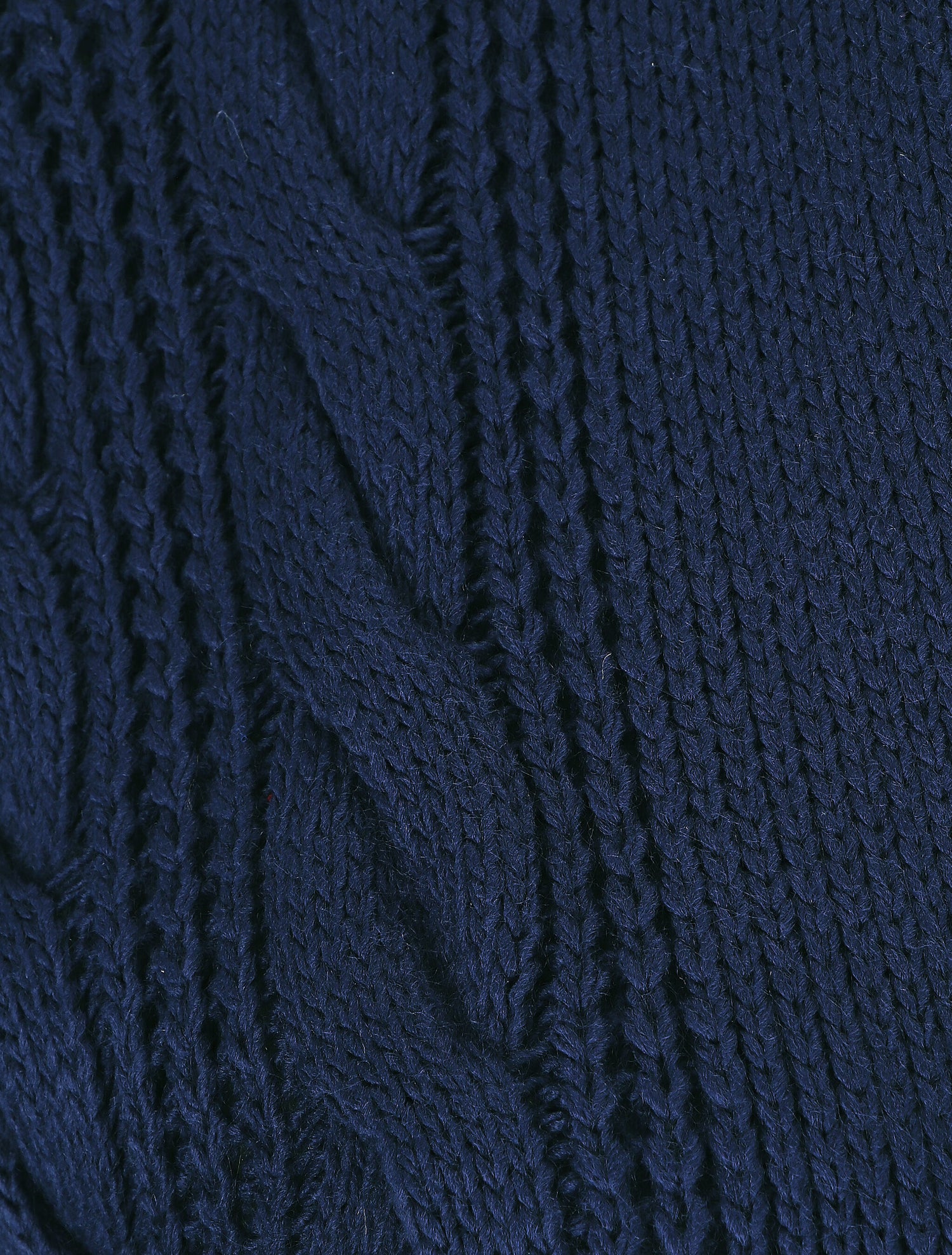 Gilet long ouvert en maille - Bleu - 3