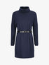 Robe pull à col roulé - Marine - 5