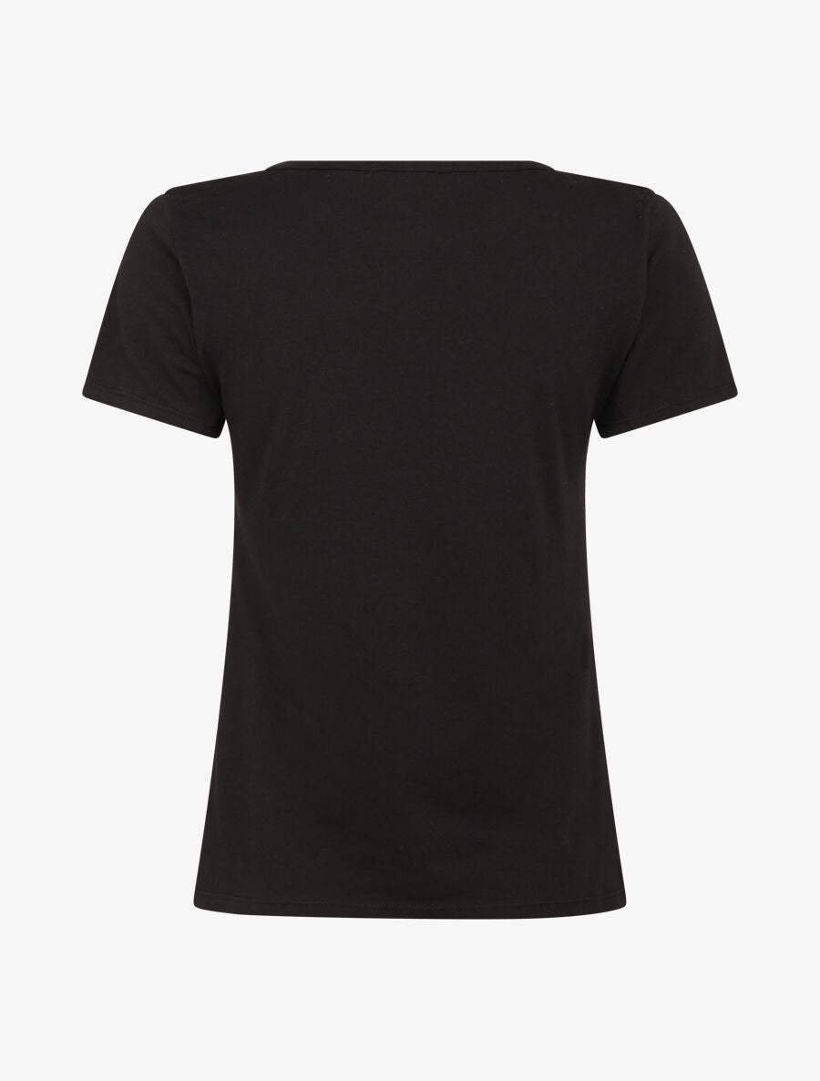 T-shirt à motif chat - Noir - 2