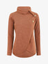 Pull droit boutonné à col roulé - Camel - 1