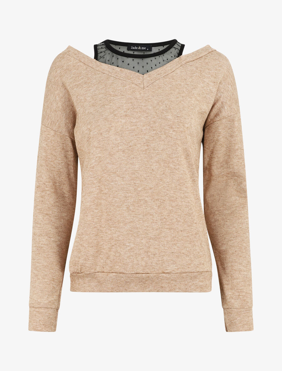 Pull bardot trompe l&