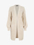 Gilet mi-long à manches ballon - Beige - 1