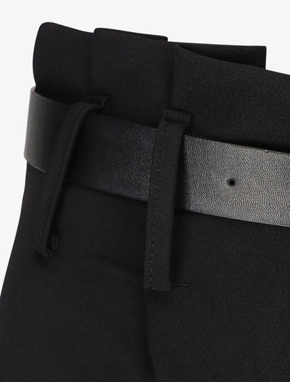 Pantalon fluide coupe ample - Noir - 3