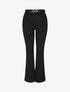 Pantalon à pince droit uni - Noir - 4