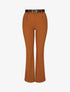 Pantalon à pince droit uni - Camel - 1
