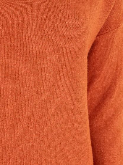 Pull ample uni col V - Orange - 3
