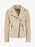 Veste style perfecto en suédine - Beige - 1