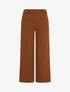 Pantalon ample à taille élastiquée - Camel - 1