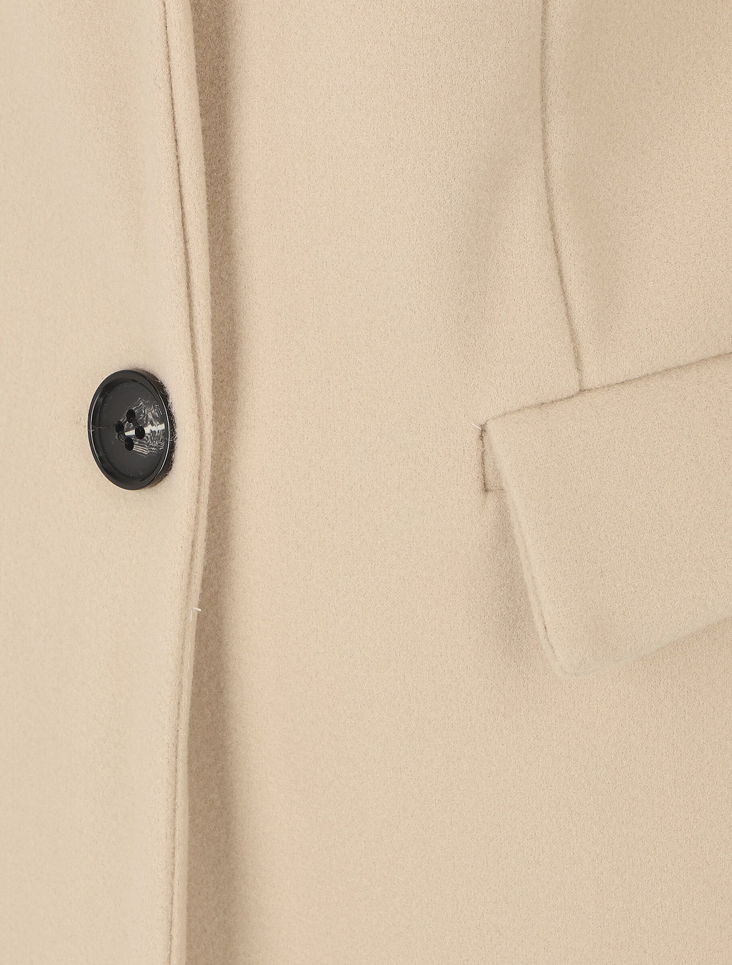 Manteau long croisé boutonné - Beige - 3