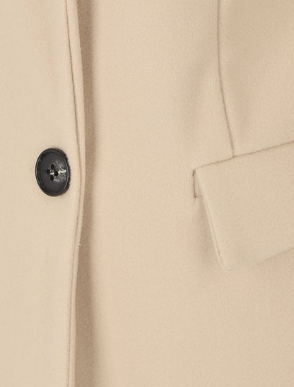 Manteau long croisé boutonné - Beige - 3