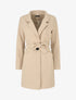Manteau long croisé ceinturé - Beige - 1
