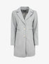 Manteau mi-long à boutons dorés - Gris - 4