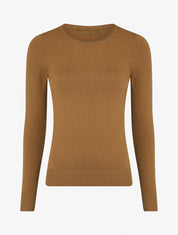 Pull fin uni ajusté - Camel - 1