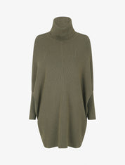 Pull col roulé oversize - Kaki - 1