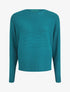 Pull loose à col rond - Bleu canard - 1