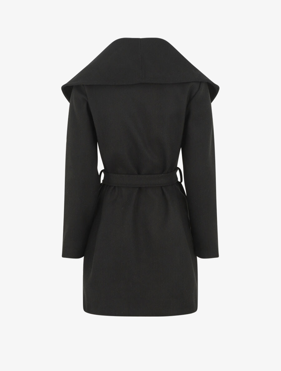 Manteau à col châle - Noir - 2