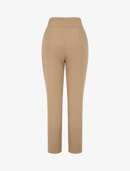 Pantalon classique coupe droite - Beige - 2