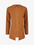 Veste fluide à poches zippées et col droit - Camel - 4