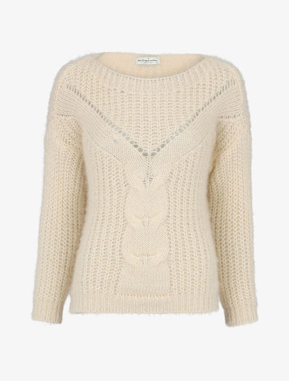 Pull uni duveteux - Beige - 1
