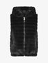 Manteau sans manches en fourrure synthétique - Noir - 5