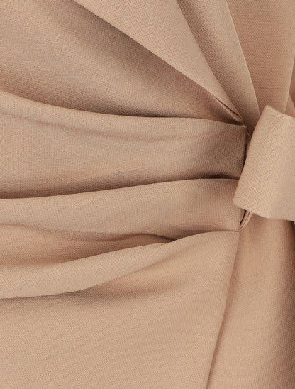 Blazer uni à nouer - Camel - 3