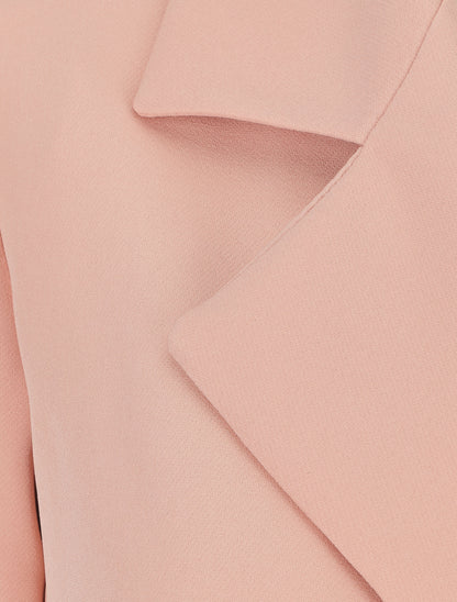 Blazer uni à nouer - Rose - 3