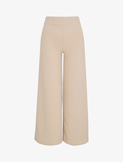 Pantalon ample coupe droite - Beige - 4