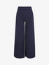Pantalon ample coupe droite - Marine - 1