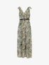 Robe longue sans manches imprimé cachemire stylisé - Vert - 1