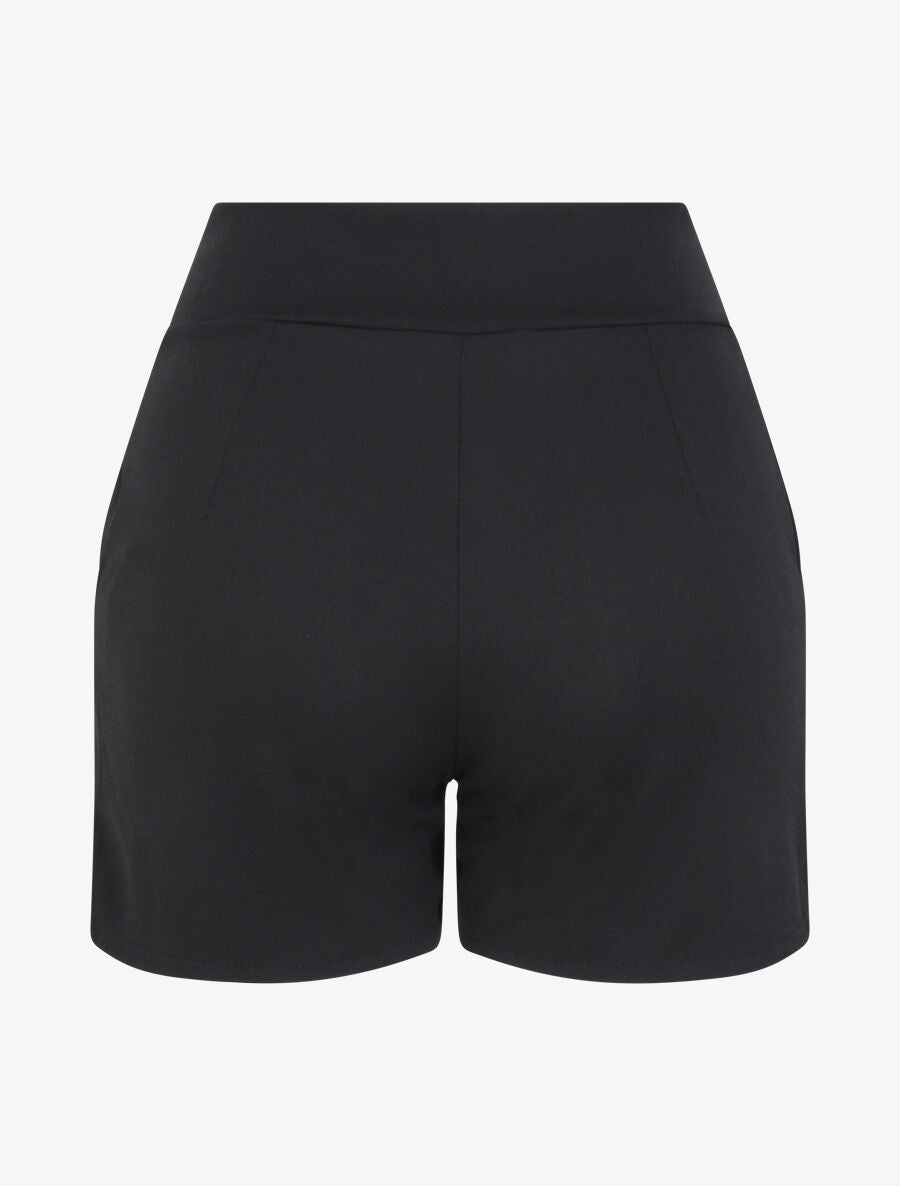 Short à pont taille empire - Noir - 2