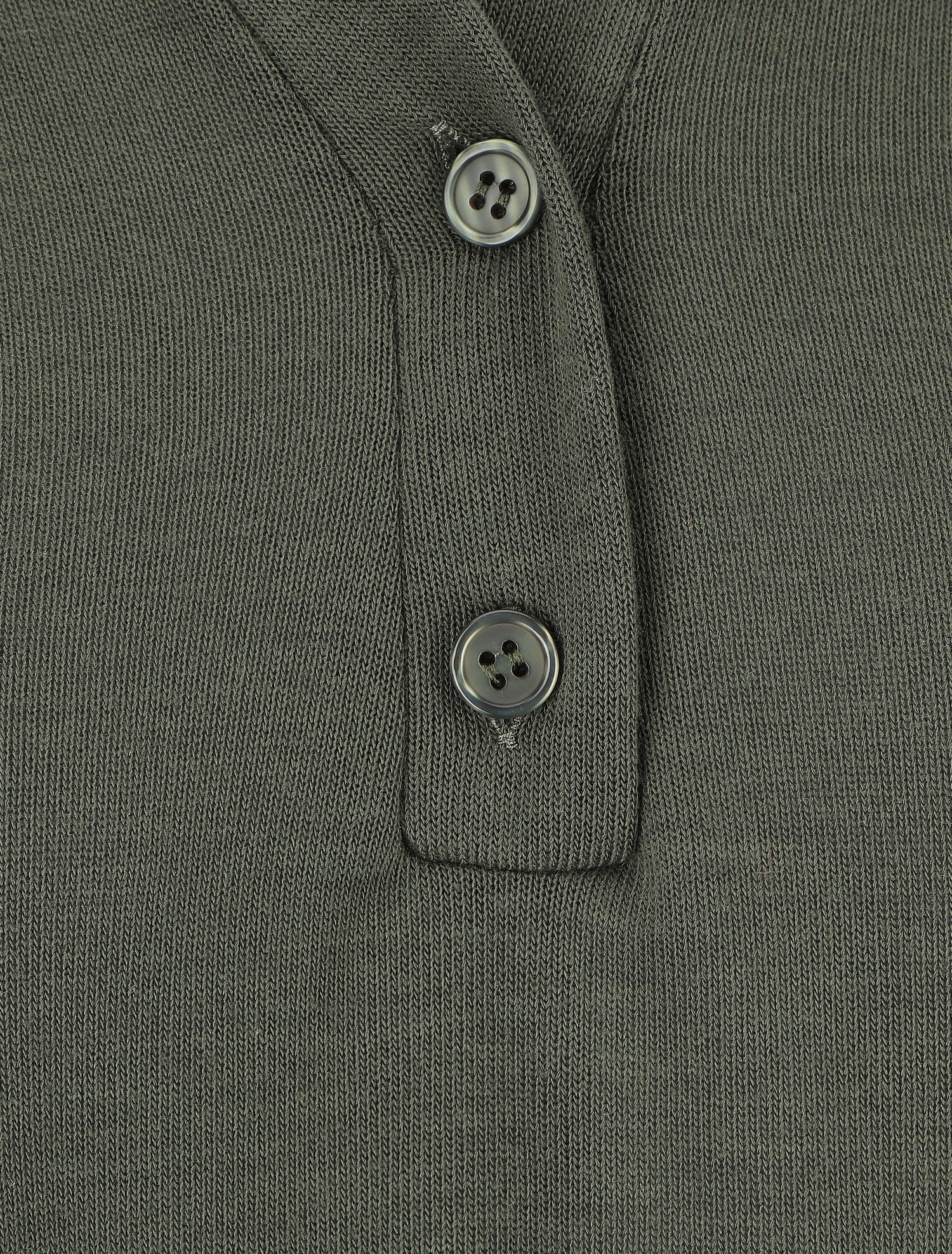 Pull uni fin à manches retroussables - Kaki - 3