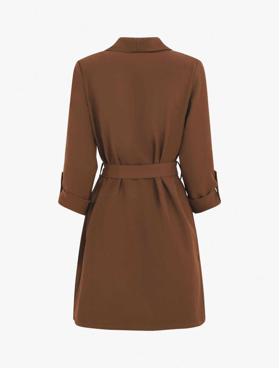 Trench droit mi-long - Marron - 2