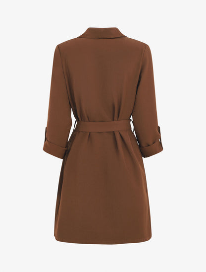 Trench droit mi-long - Marron - 2