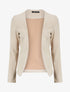 Blazer uni en suédine - Beige - 5