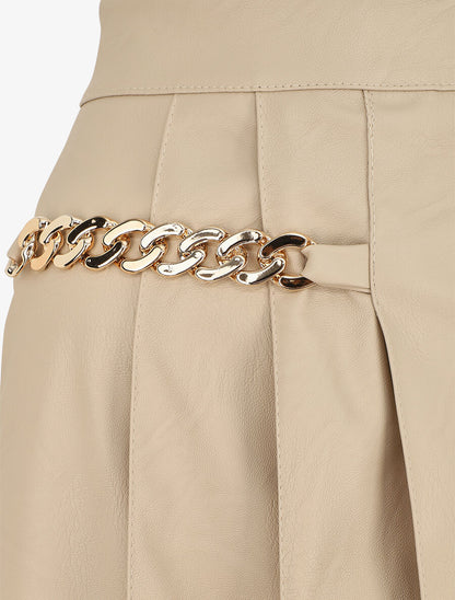 Short en simili trompe l&