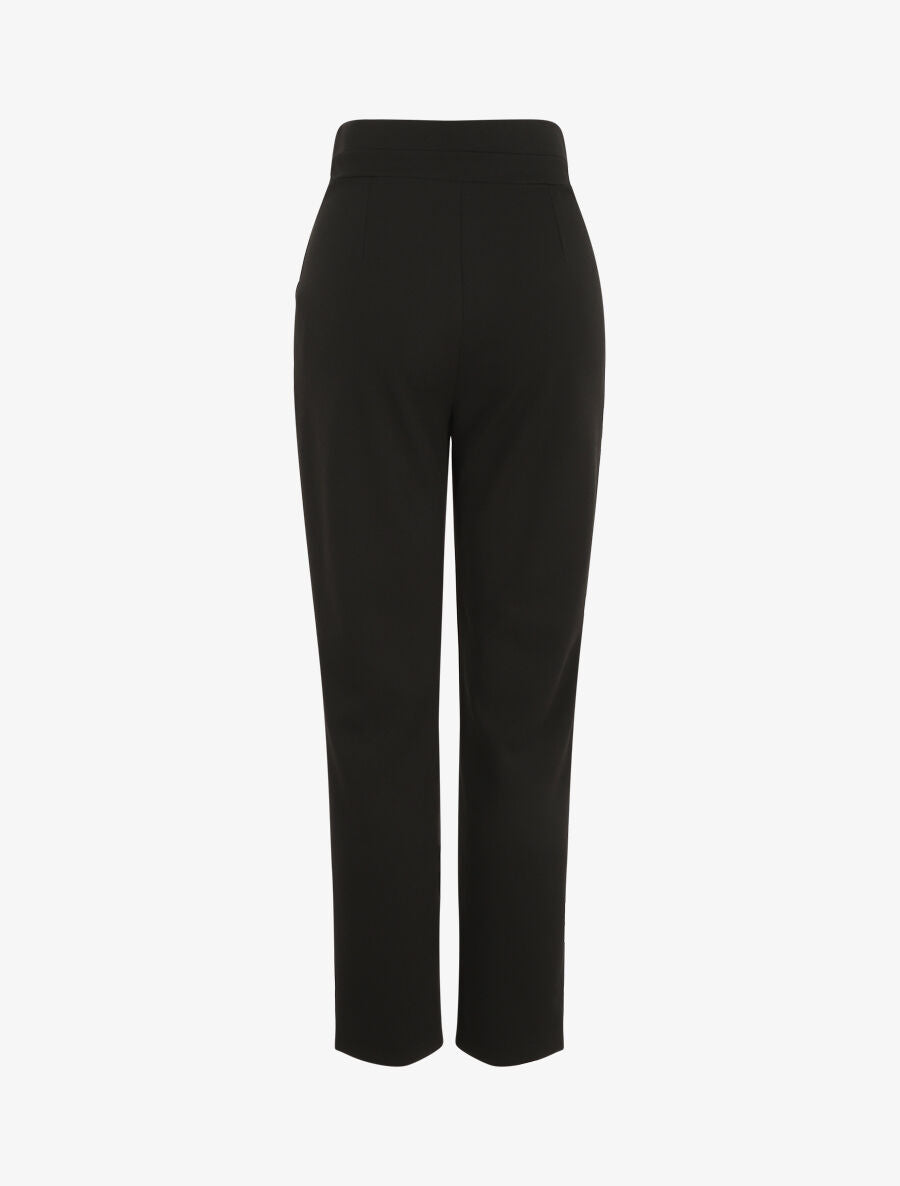 Pantalon fluide uni - Noir - 2
