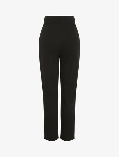 Pantalon fluide uni - Noir - 2