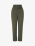 Pantalon fluide uni - Kaki - 1
