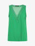 Top uni en voile texturé - Vert - 5