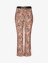 Pantalon droit imprimé foulard - Camel - 5