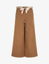 Pantalon ample à taille élastiquée - Camel - 1