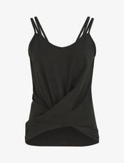 Top uni et bas croisés - Noir - 4
