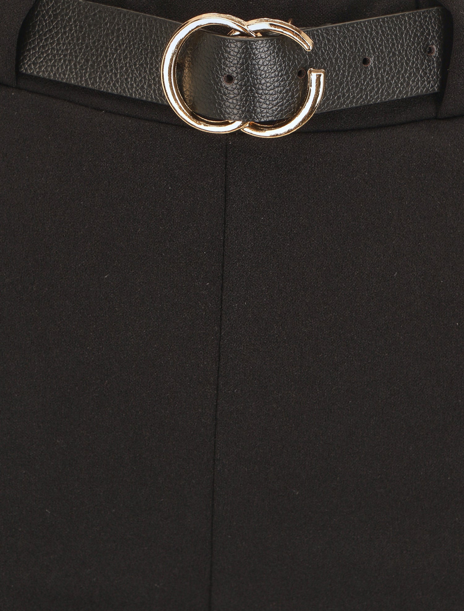 Pantalon fluide style cargo - Noir - 3
