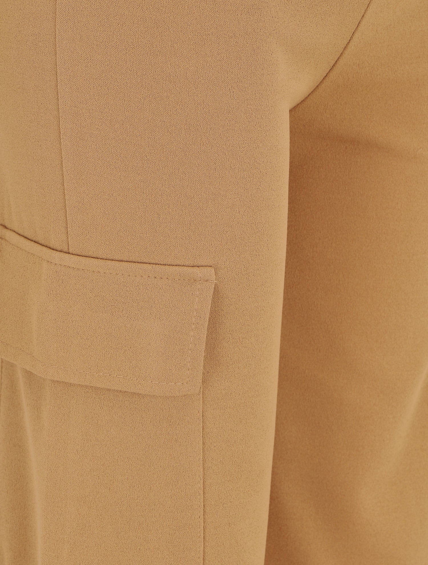 Pantalon fluide style cargo - Camel - 3