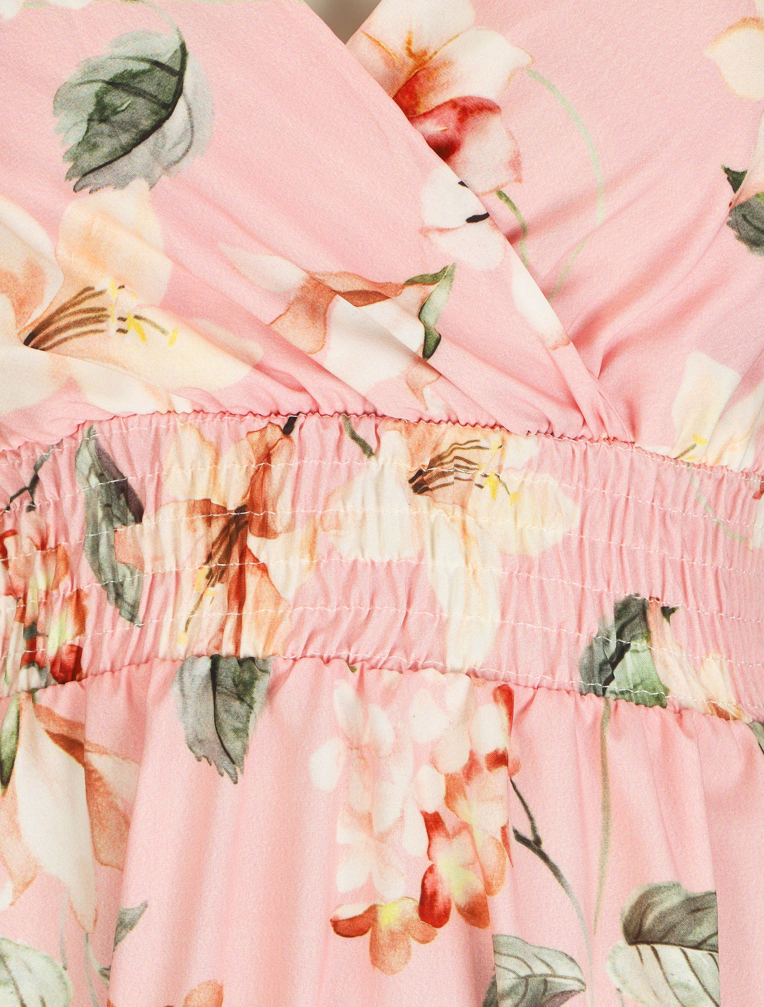 Robe patineuse imprimé floral - Rose - 3